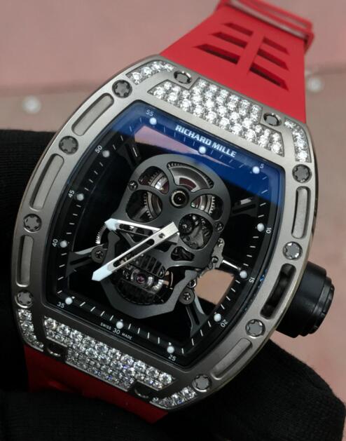 Review Richard Mille Skull watch Replica RM 052 White gold